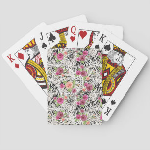 Mönster med djurtryck casinokort