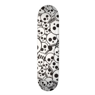 Mönster med dödskallar old school skateboard bräda 21,6 cm