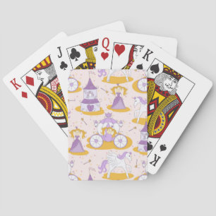 mönster med en princess spel kort