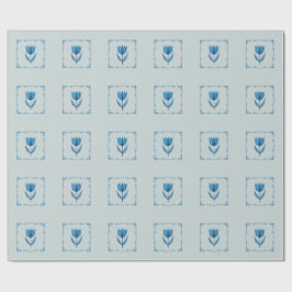 Mönster med ett blått omslags papper presentpapper