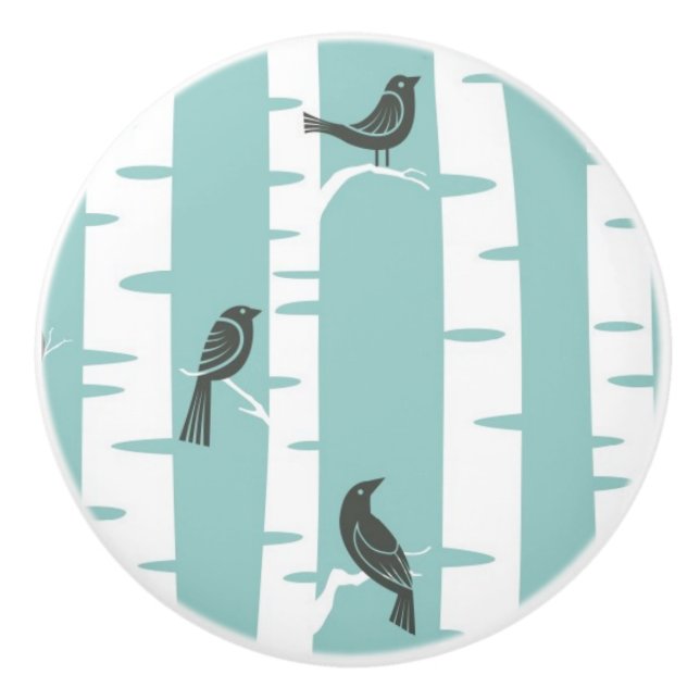 Mönster med fåglar och träd knopp (Framsidan)