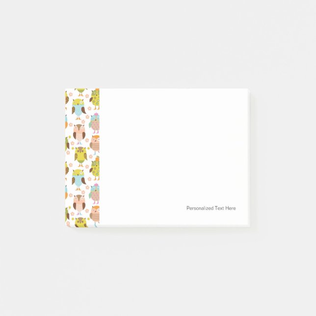 mönster med fåglar post-it block (Framsida)