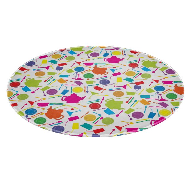 Mönster med Färgad Köks Saker (Hörn)