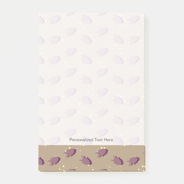 mönster med fisk 2 post-it block (Framsida)