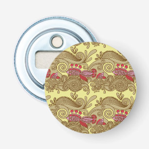 Mönster med fisken och vinkar flasköppnare