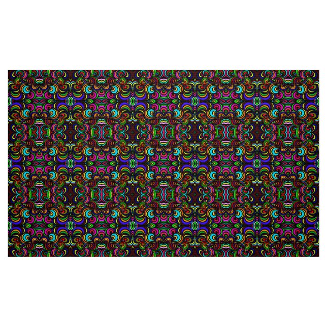 Mönster med flerfärgad abstrakt tyg (Fat Quarter)
