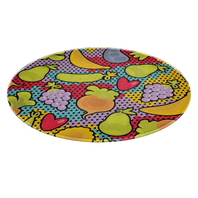 Mönster med frukter och grönsaker (Hörn)