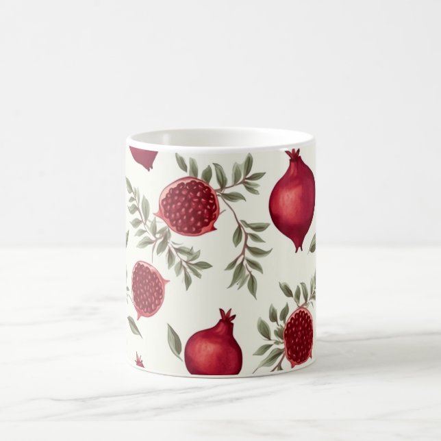 Mönster med granatäpple kaffemugg (Center)
