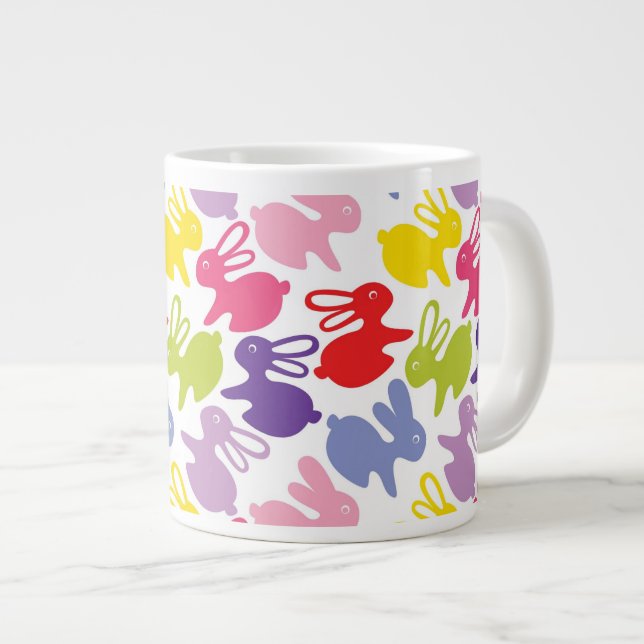 mönster med kaniner från Påsk Jumbo Mugg (Framsida höger)