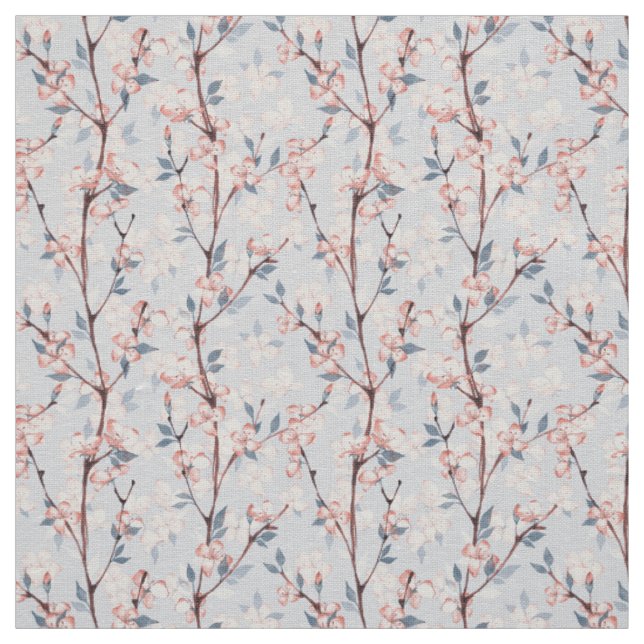 Mönster med känsliga blommor av vår sakura tyg (Prov)