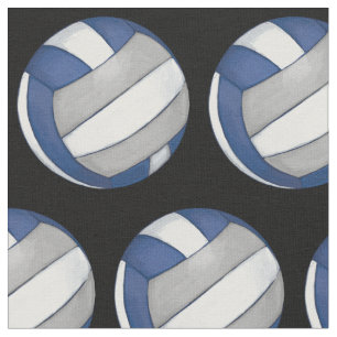 Mönster med målad silvervolleyboll tyg