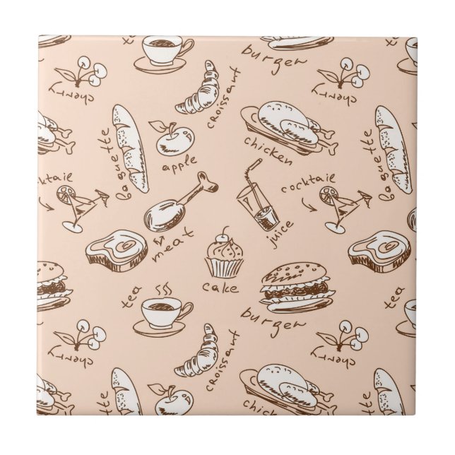 Mönster med mat kakelplatta (Framsidan)