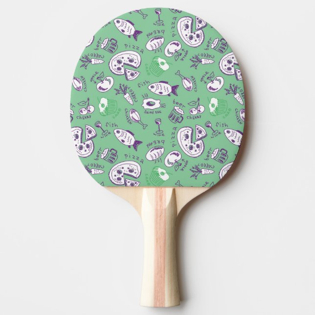 Mönster med mat pingisracket (Framsidan)