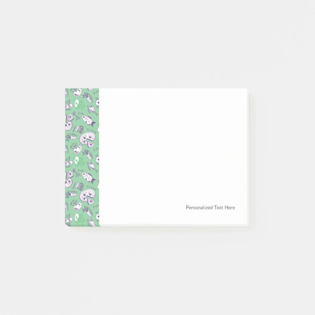 Mönster med mat post-it block (Framsida)