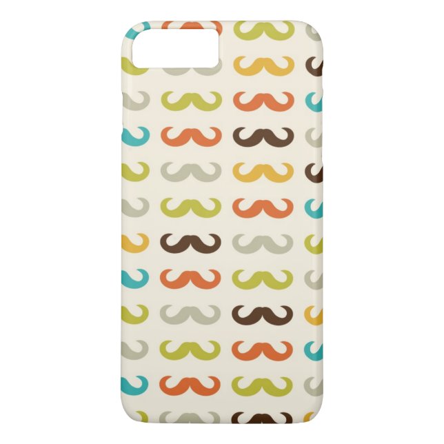 Mönster med mustasch Case-Mate iPhone skal (Baksida)