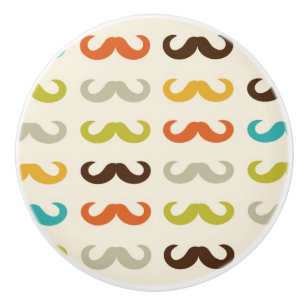 Mönster med mustasch knopp