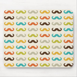 Mönster med mustasch musmatta