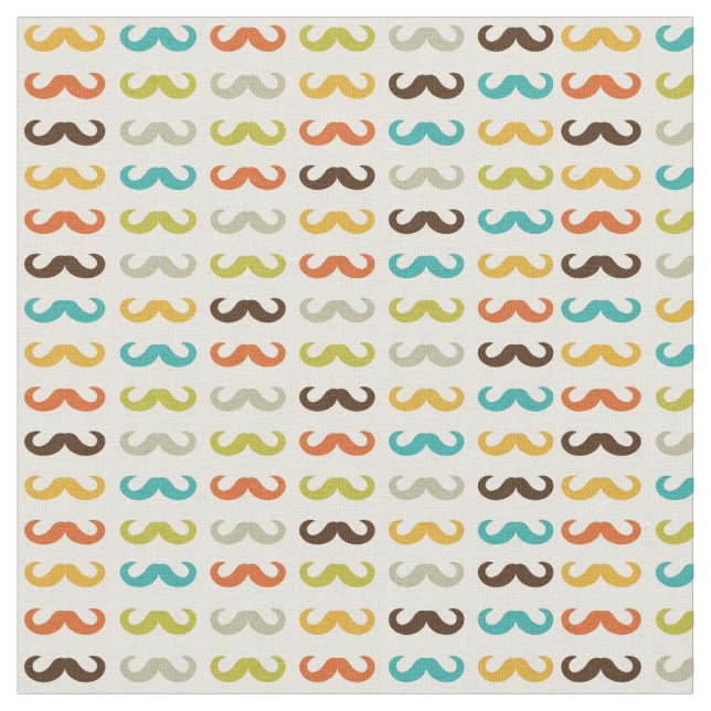 Mönster med mustasch tyg (Närbild)