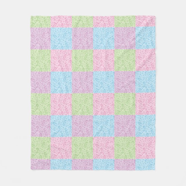 mönster med ormar fleecefilt (Framsidan)