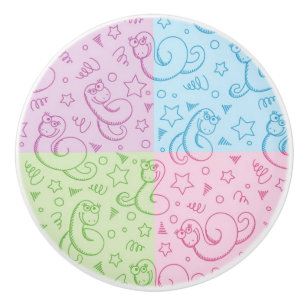 mönster med ormar knopp