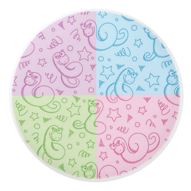 mönster med ormar knopp (Framsidan)