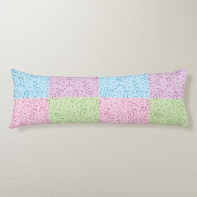 mönster med ormar kroppskudde (Framsidan)