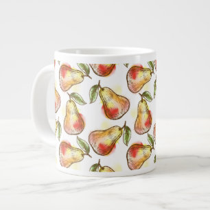 Mönster med päron jumbo mugg