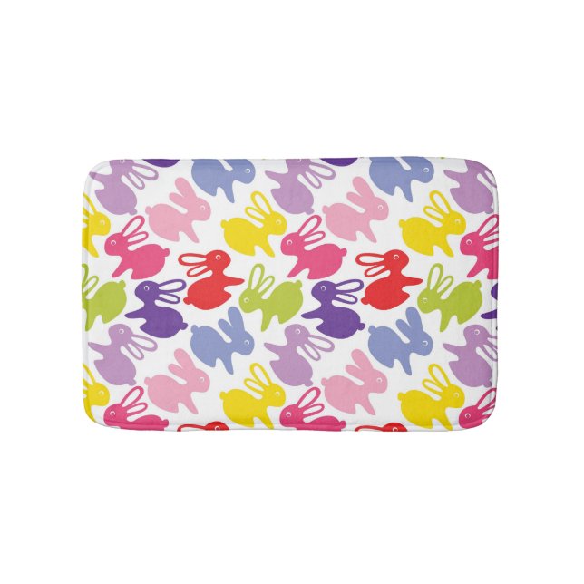 mönster med påskkaniner badrumsmatta (Framsidan)