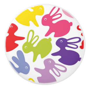 mönster med påskkaniner knopp