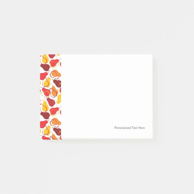 Mönster med pears post-it block (Framsida)