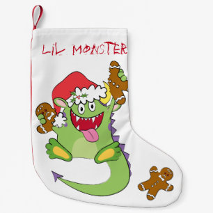 Monster med pepparkaksgubben liten julstrumpa