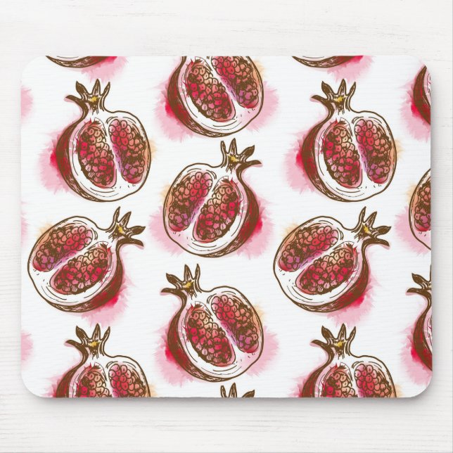 Mönster med pomegranaten musmatta (Framsidan)