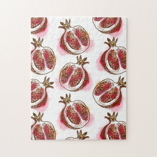 Mönster med pomegranaten pussel (Vertikal)