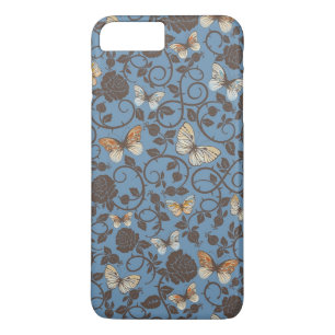 mönster med ro och fjärilen