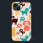 Mönster med roliga katter och hundar<br><div class="desc">Seamless mönster för vektortecknad med roliga katter och hundar - © och ® Bigstock® - all reserverad rättigheter.</div>