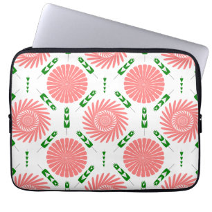 mönster med rosa blommor laptop fodral