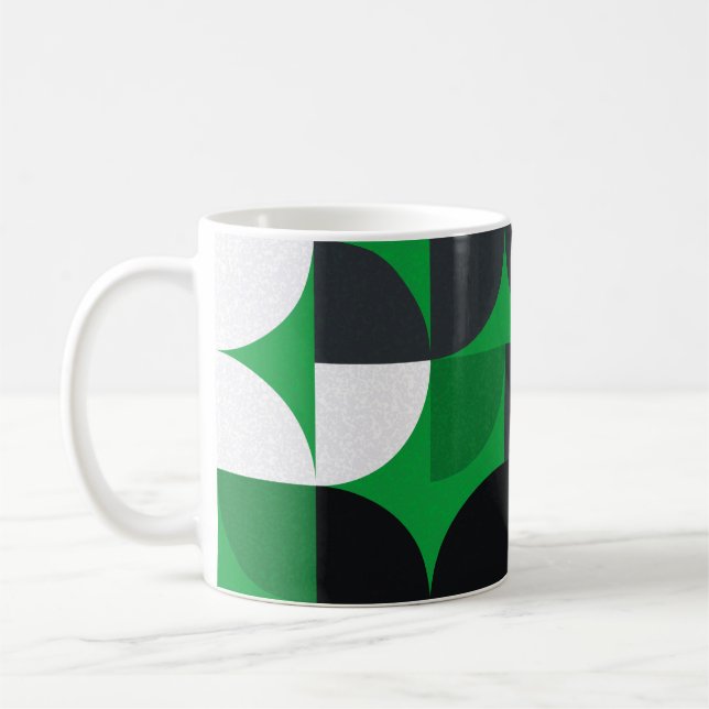 Mönster med slumpmässiga trianglar av färgad Gener Kaffemugg (Vänster)