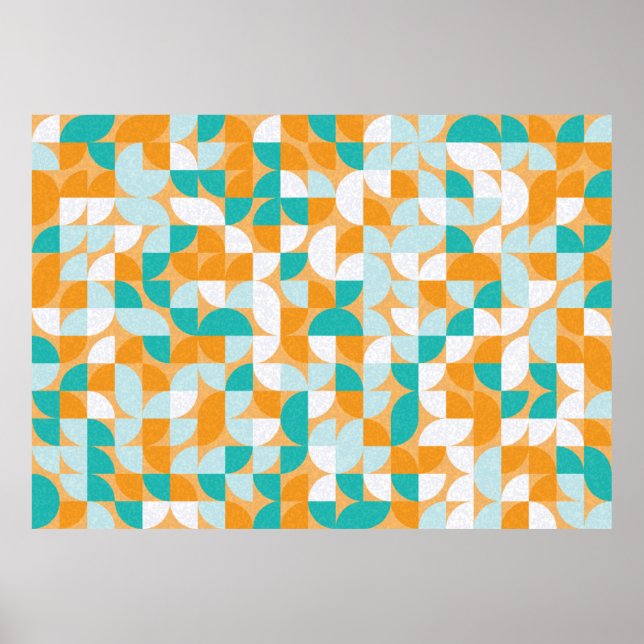 Mönster med slumpmässiga trianglar av färgad Gener Poster (Framsidan)