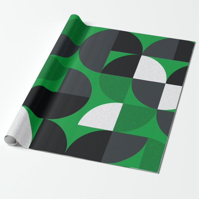 Mönster med slumpmässiga trianglar av färgad Gener Presentpapper (Utrullad)