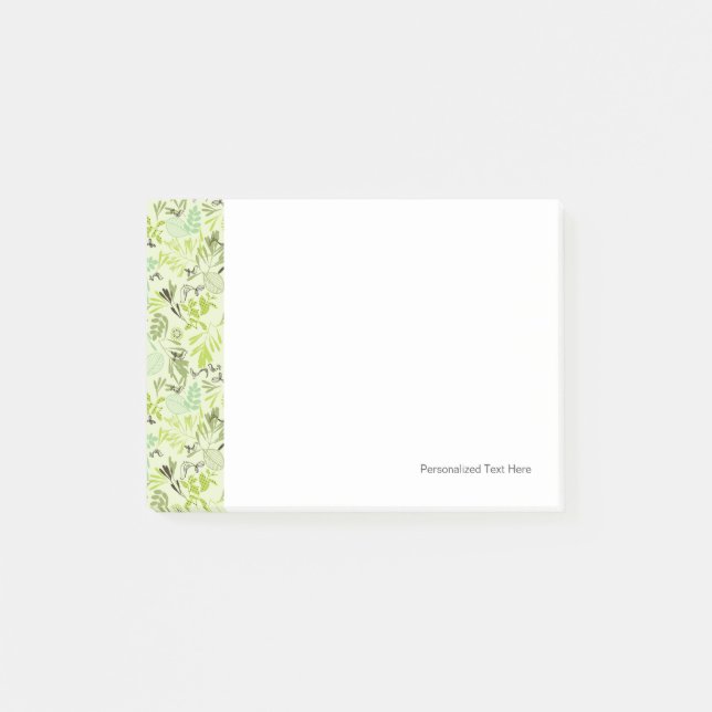 mönster med små baby-fåglar post-it block (Framsida)