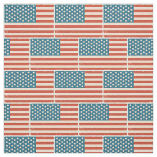 Mönster med vintageflagga från USA Tyg