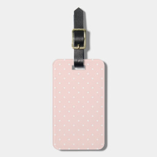 Mönster med vit polka dots bagagebricka