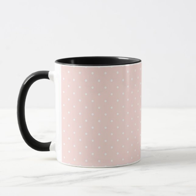 Mönster med vitpolka dots 2 mugg (Vänster)