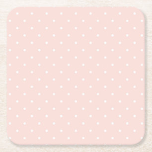 Mönster med vitpolka dots 2 underlägg papper kvadrat