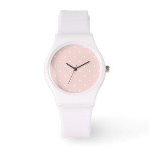 Mönster med vitpolka dots armbandsur