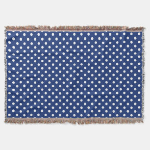 Mönster med vitpolka dots filt