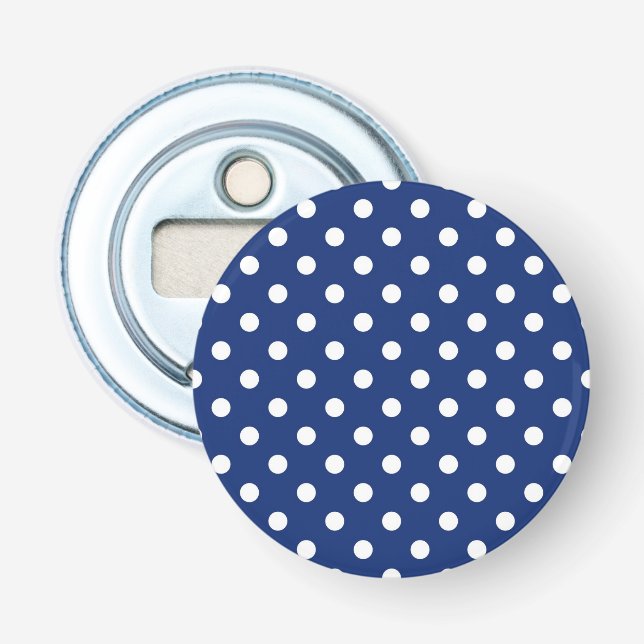 Mönster med vitpolka dots flasköppnare (Framsidan)