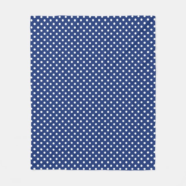 Mönster med vitpolka dots fleecefilt (Framsidan)
