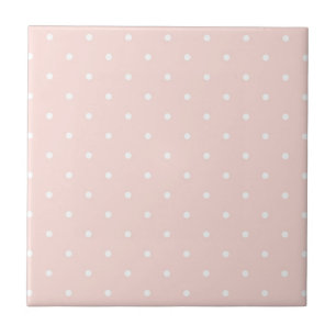 Mönster med vitpolka dots kakelplatta