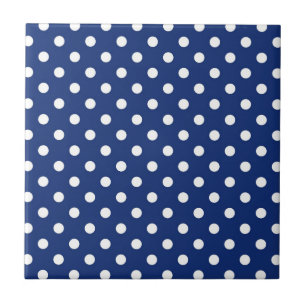 Mönster med vitpolka dots kakelplatta